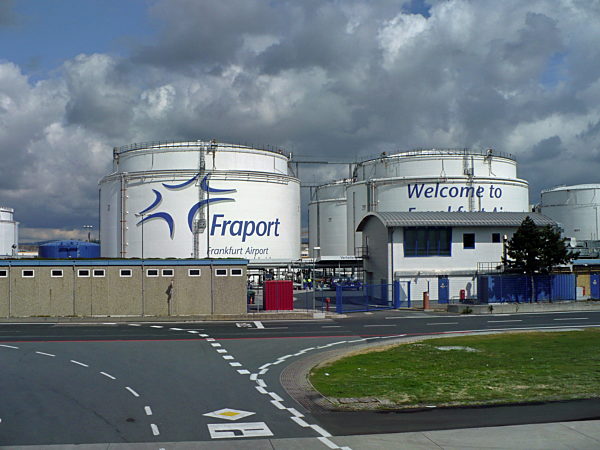 Kerosintanks am Flughafen Frankfurt