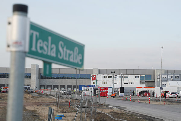 Baustelle Tesla Gigafactory Berlin Brandenburg