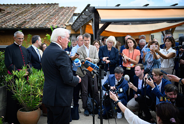 Bundespräsident Steinmeier in Vatikanstadt