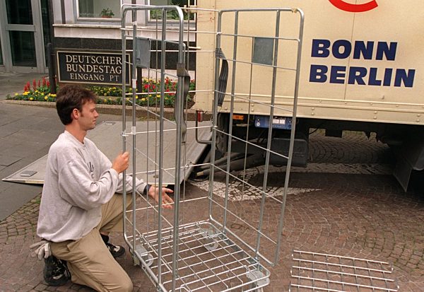 Vorbereitungen für den Umzug Bonn-Berlin in vollem Gange