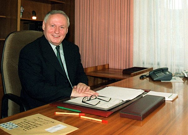 Oskar Lafontaine an seinem neuen Arbeitsplatz