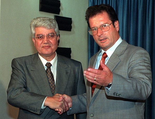 Israels Außenminister Levy in Bonn