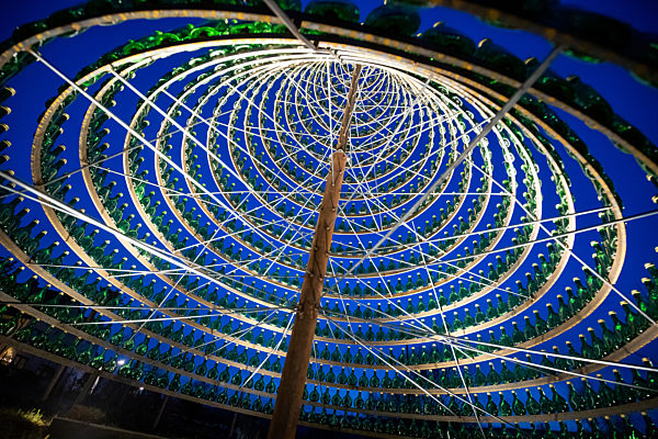 Bocksbeutel-Weihnachtsbaum