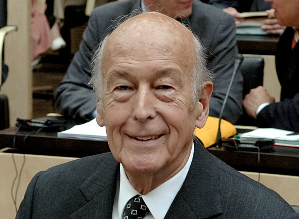 Valery Giscard d'Estaing, ehemaliger französischer Staatspräsident...