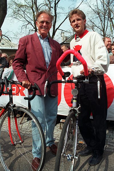 Täve Schur und Jens Weißflog