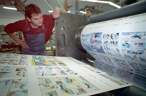 Graphische Großbetriebe Pößneck    (Archivfoto und Text 1991)