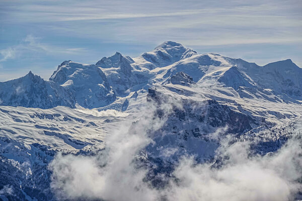 Bergkette, Gipfel, Mont Blanc, Savoyer Alpen, Frankreich