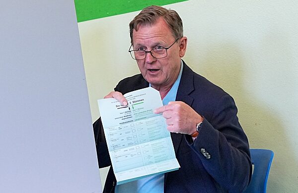 Landtagswahl in Thüringen - Stimmabgabe Ramelow