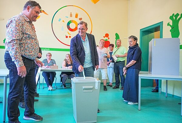 Landtagswahl in Thüringen - Stimmabgabe Ramelow