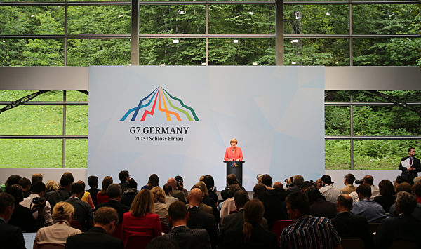 G7-Gipfel 2015 - Pk Merkel