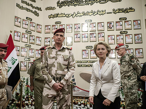 Verteidigungsministerin Ursula von der Leyen im Irak