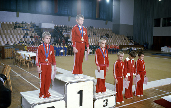 DDR - Siegerehrung zur VII. Kinder- und Jugendspartakiade