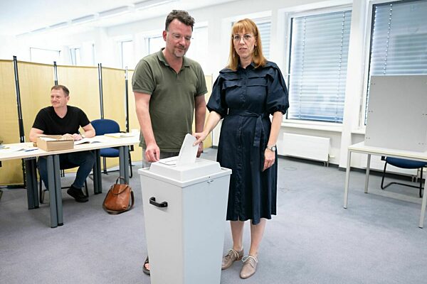 Landtagswahl Sachsen - Stimmabgabe Katja Meier