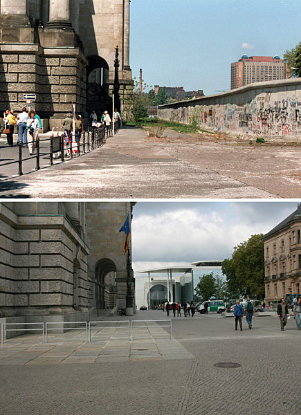 Berlin Wall - Reichstag building - German Bundestag parliament