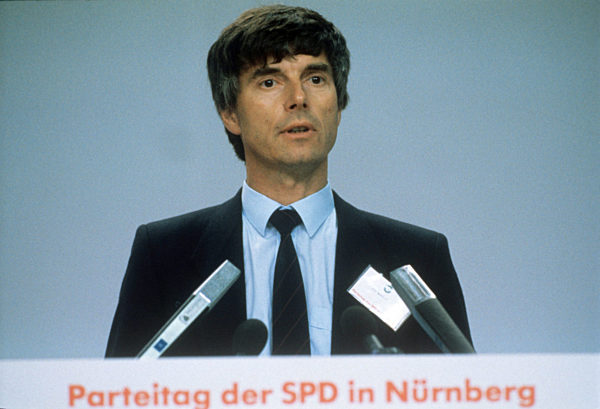 SPD party conference in Nuremberg in 1986: Ulf Merbold