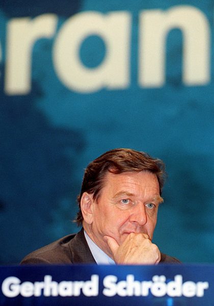 Gerhard Schroeder at SPD extraordinary party conference