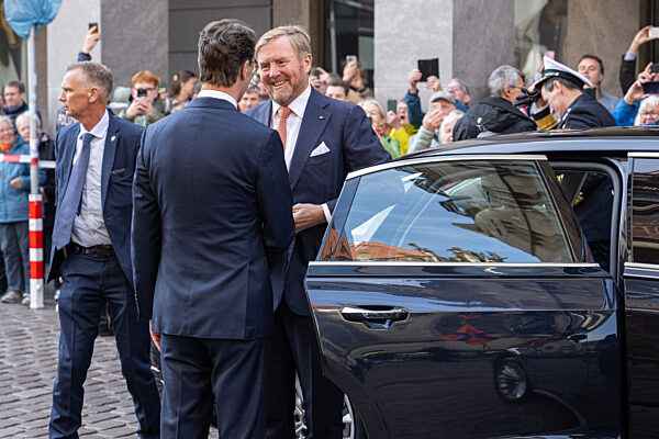 Der niederländische König Willem-Alexander besucht Münster