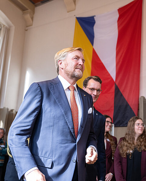 Der niederländische König Willem-Alexander besucht Münster