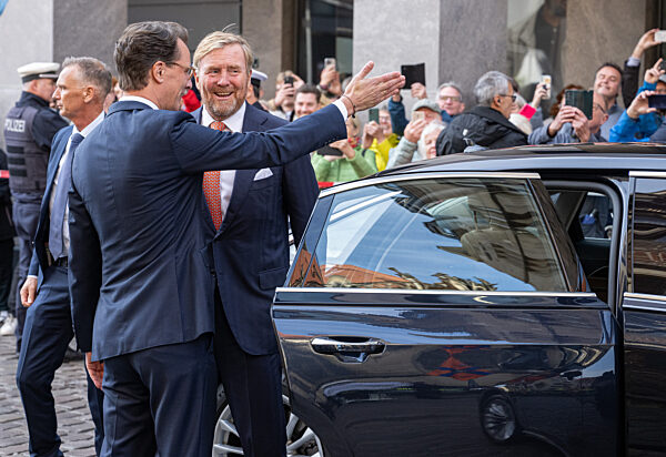 Der niederländische König Willem-Alexander besucht Münster