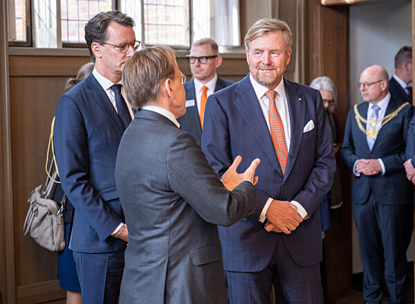 Der niederländische König Willem-Alexander besucht Münster