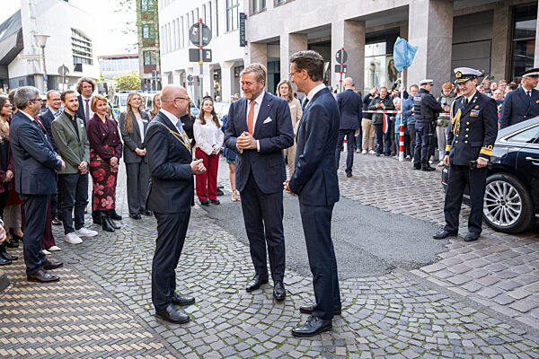 Der niederländische König Willem-Alexander besucht Münster