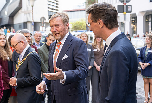 Der niederländische König Willem-Alexander besucht Münster