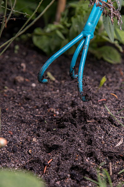 Gardening - loosening the soil