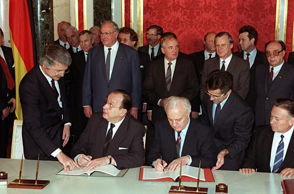 Bundeskanzler Helmut Kohl in Moskau