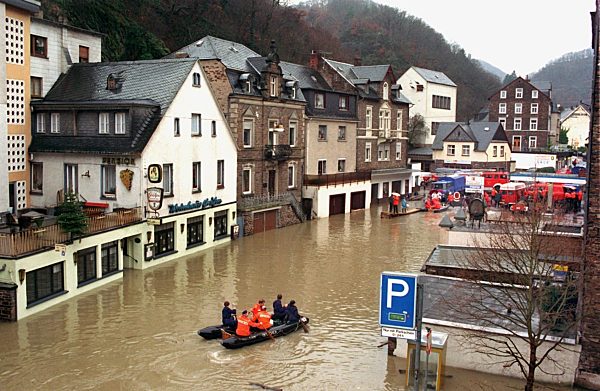 Hochwasser an der Mosel
