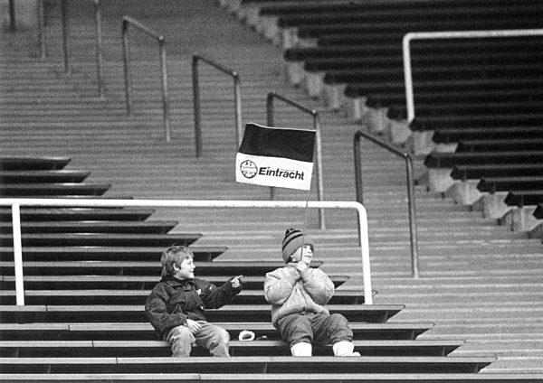Loyal fans of the Eintracht Frankfurt