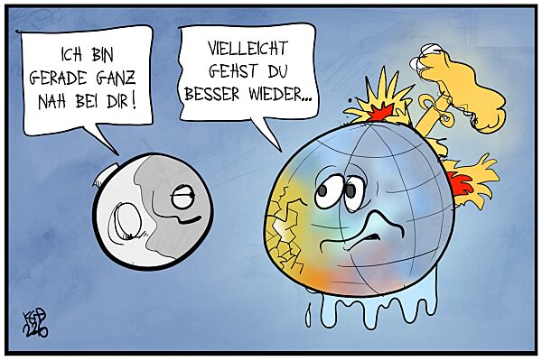 Wenn der Mond die Erde beruehrt