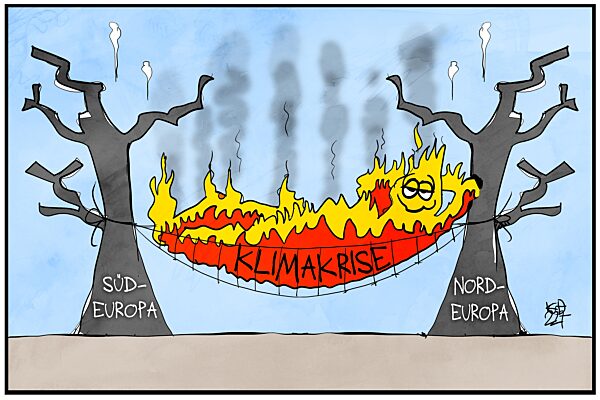 Waldbraende in Europa