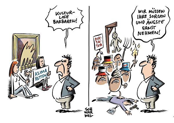 Kartoffelbrei auf Monet-Bild : Klimaaktivisten wieder auf freiem Fuss