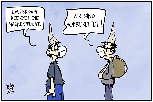 Querdenker tragen Masken