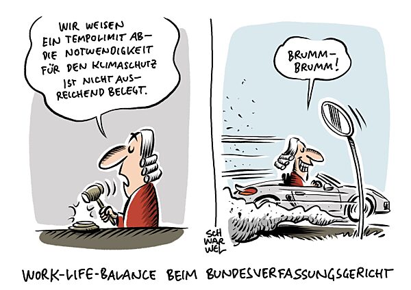 Bundesverfassungsgericht weist Beschwerde fuer Tempolimit ab : Klimaschutz