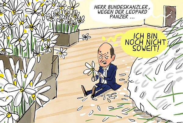 Alles wartet auf Olaf Scholz