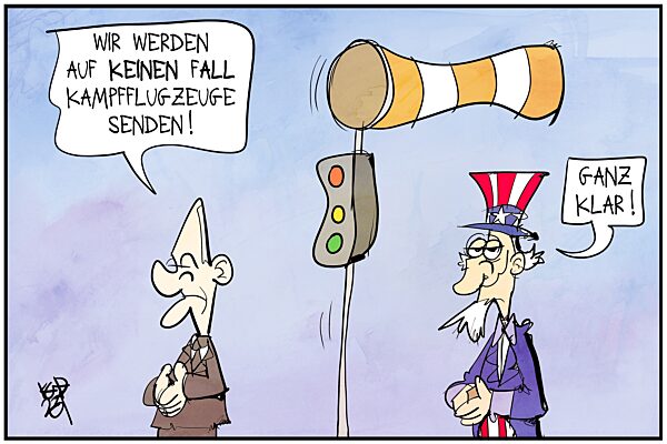 Keine Kampfflugzeuge in die Ukraine
