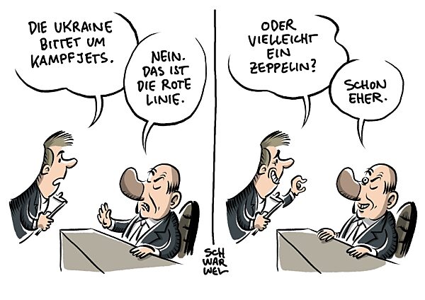 Waffenlieferungen fuer Ukraine : Scholz warnt vor Ueberbietungswettbewerb