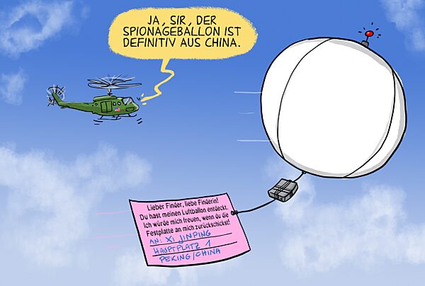 USA sichten chinesischen Spionageballon