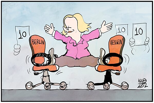 Faeser probt den Spagat zwischen Hessen und Berlin