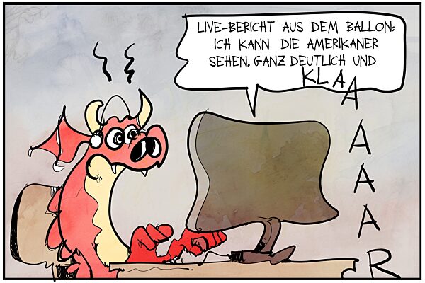 Live aus dem chinesischen Ballon