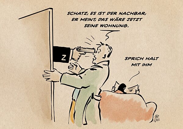 Nachbarin ante portas