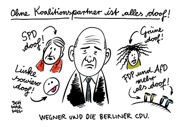 Wahl in Berlin : CDU staerkste Kraft SPD hauchduenn vor den Gruenen