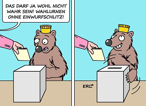 Schrecksekunde in Berlin