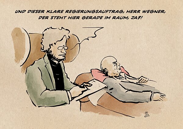 Wegners klarer Auftrag