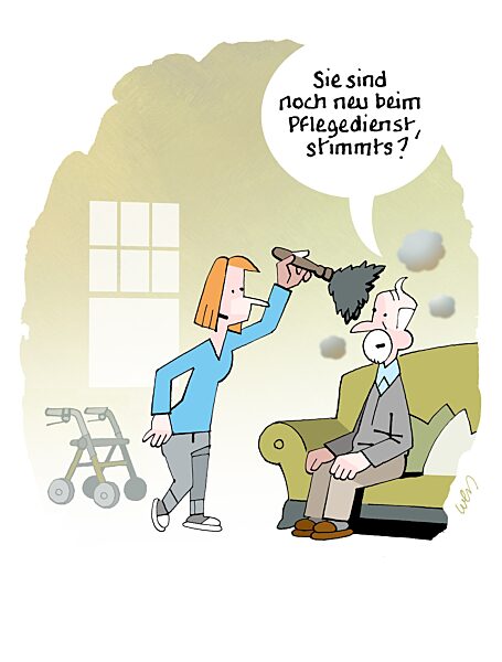 Flinke Pflegerhelferin