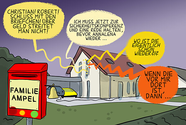 In der Ampel haengt der Haussegen schief