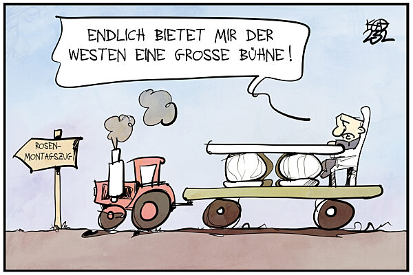 Eine Buehne fuer Putin