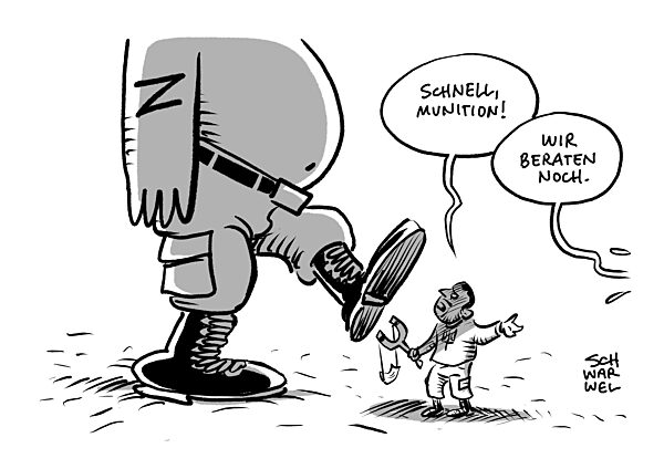 Selenskyj bei Sicherheitskonferenz : Krieg ist Kampf David gegen Goliath