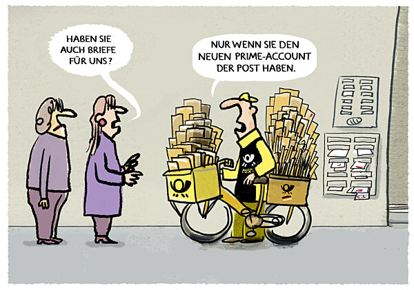 Post plant Zwei-Klassen-Briefzustellung